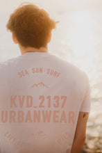 Load image into Gallery viewer, Sea Sun Surf Life T-Shirt - Misty Pink
